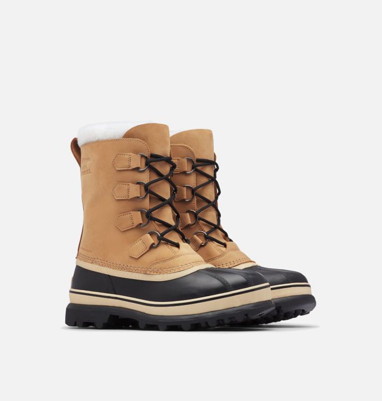 Mens Snow Boots Brown/Black - Sorel Caribou™ - 189-PNTACF